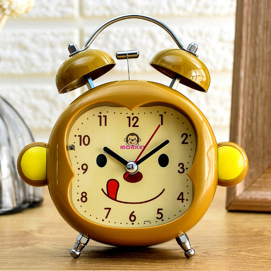 Children's Cartoon Creative Mute Night Light Bedroom Bedside Small Alarm Clock Clock