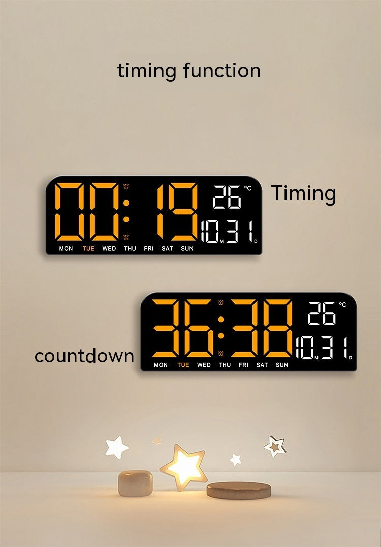 New Large Screen Alarm Clock Simple LED Table Clock