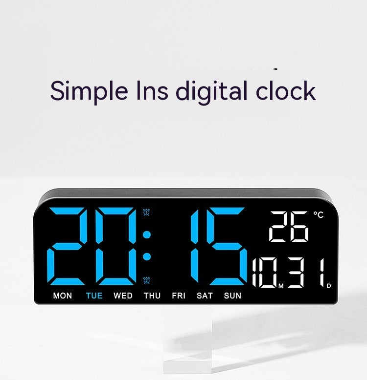 New Large Screen Alarm Clock Simple LED Table Clock